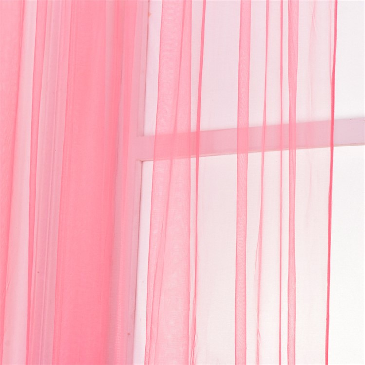 100 x 150cm Stylish Window Gauze Curtain Party Room Drape Divider - Watermelon Red-3