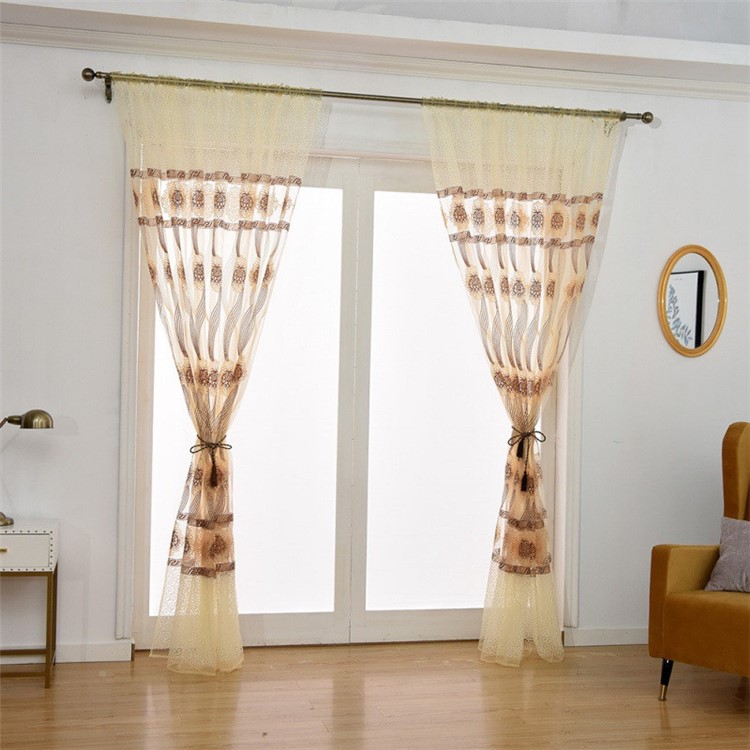 Terra Tasca Per Tende a Vasca a Vasca Fiore in Stile Europeo, Dimensioni: 100 x 270 cm - Beige-7