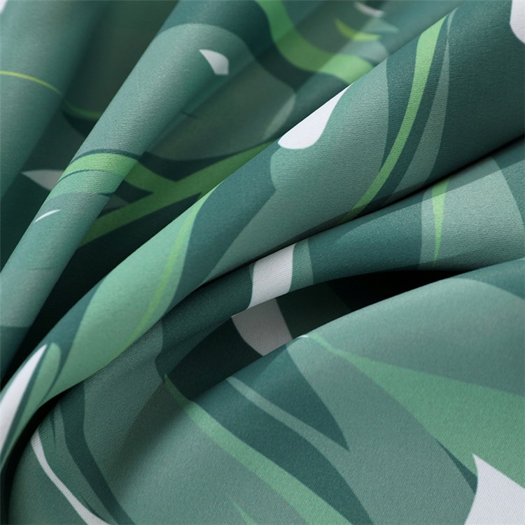 Banana Leaf Pattern Window Curtain Hook Drape Curtain, Size: 1 x 1.3m-2