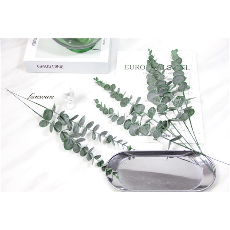 Eucalyptus Artificiel Feuilles Fleurs Maison Mariage Décor - Vert-5