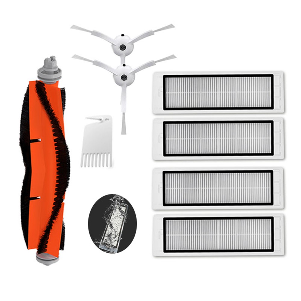 XM040 2xM004 Side Brushes+M002 Main Brush+4xM001 Filters+Cleaning Comb Accessories Kit for Xiaomi Mijia Xiaowa Roborock Vacuum Cleaner-1