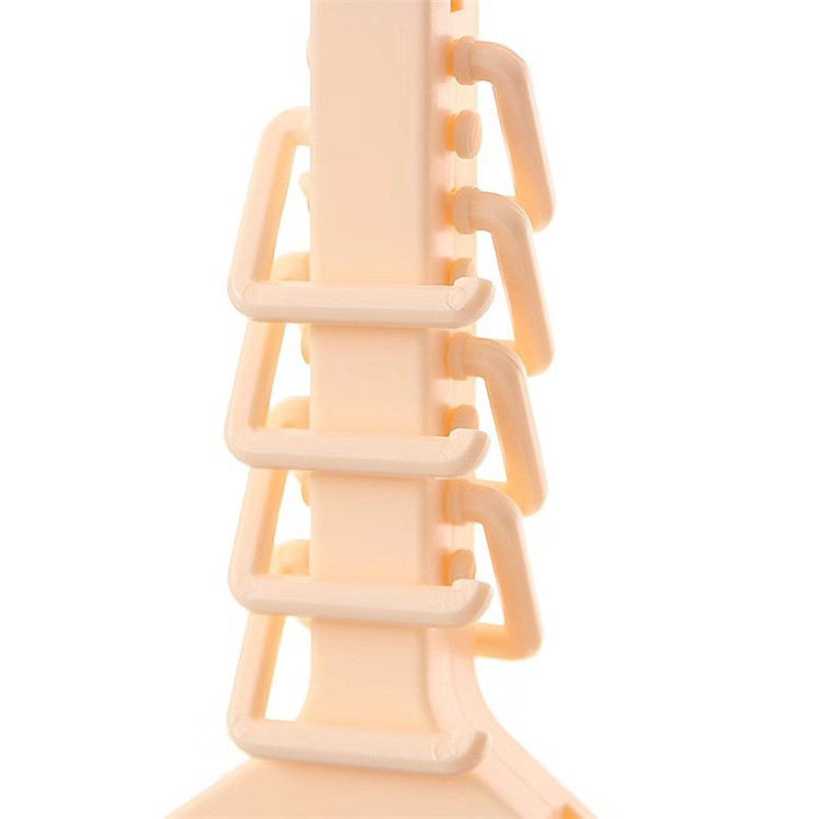 Folding Magic Hanger Space Saving Multi Hook Organizer Clothes Wardrobe Hanging - Beige-9