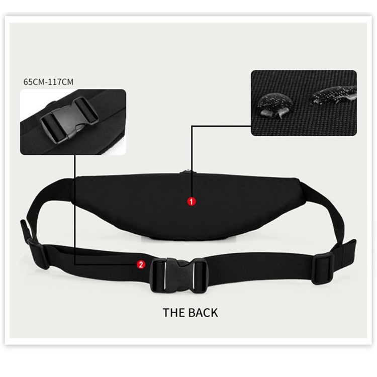 Outdoor Running Phone Waist Bag Sports Pockets Oxford Cloth Gym Fitness Bag-11