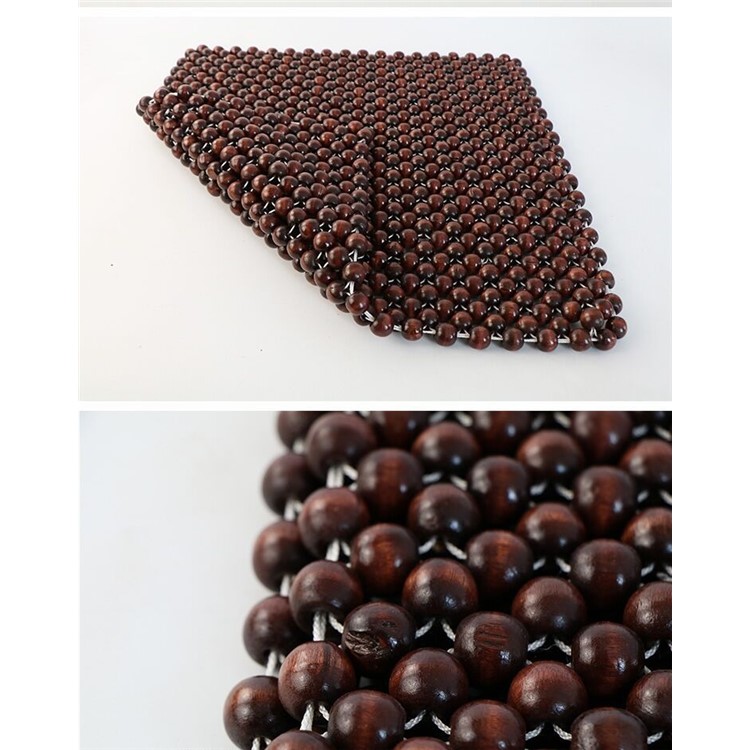 Wooden Beaded Car Seat Summer Truck Seat Cover Cushion, Size: 45 x 45cm-5