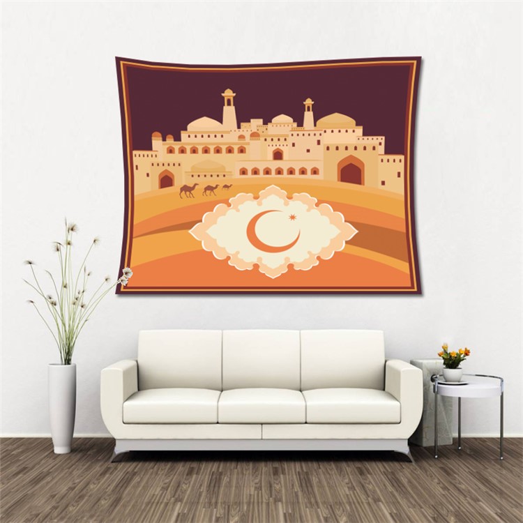 Islamic Ramadan Festival Tapestry Wall Hanging Home Decor, Size: 1.5x2m - Style 6-1