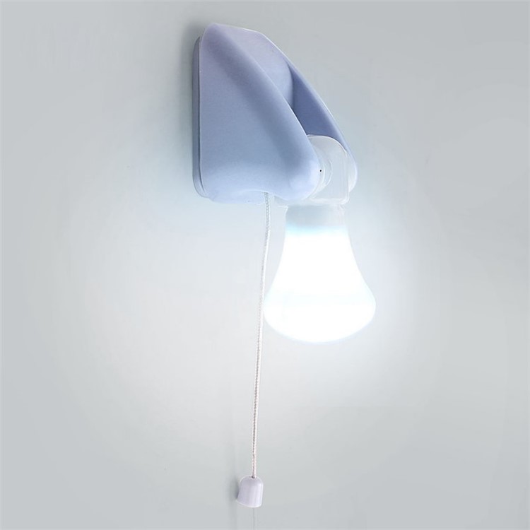 Wire Pulling Mini Night Light Portable LED Pull Cord Light Bulb LED Light Lamp-4