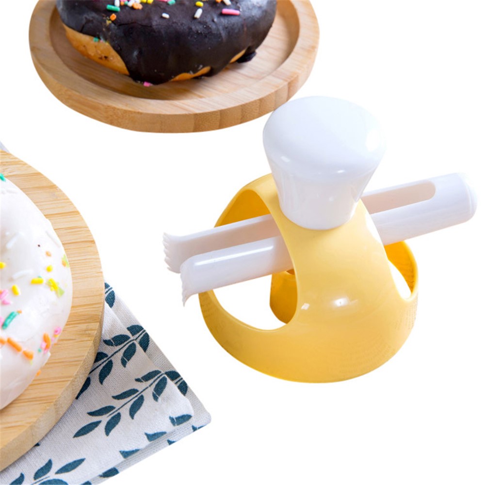 Home Baking Mould Big Donut Cake Mold Dessert Bread Plunger Cookie Cutter Maker-2