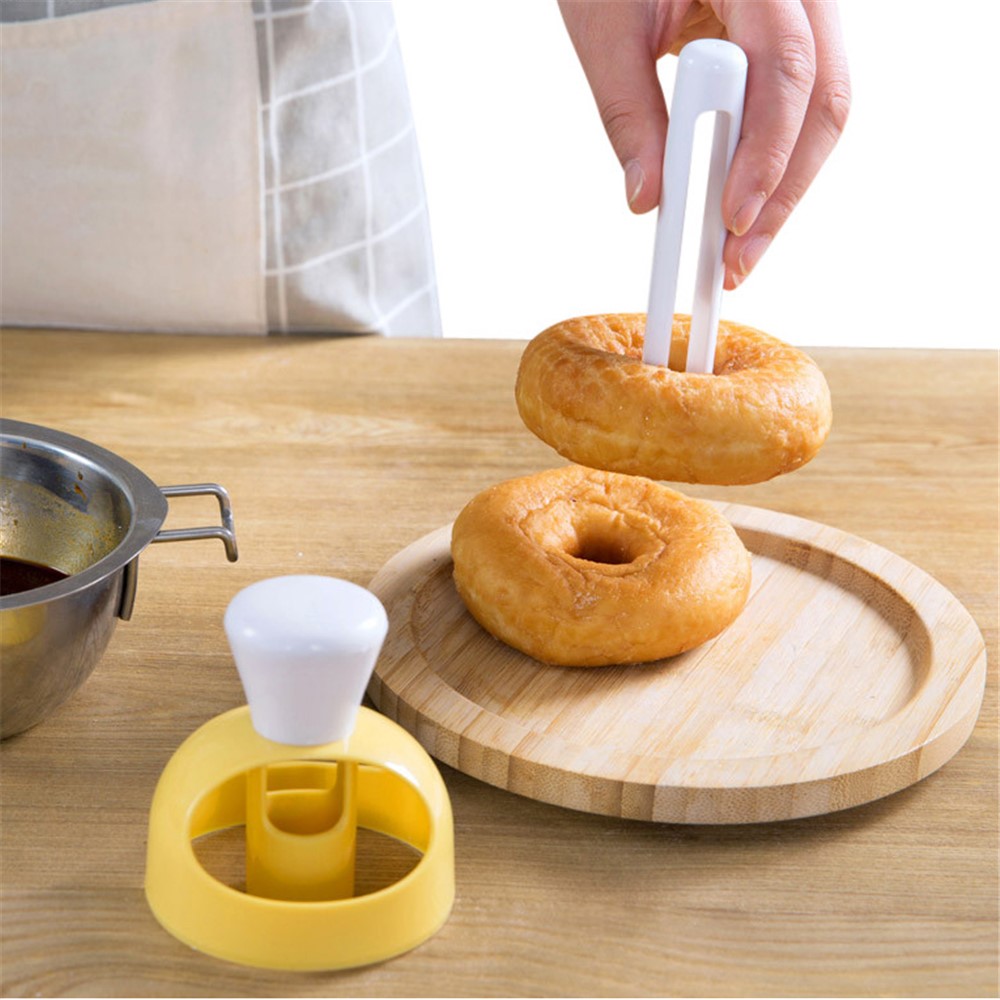 Home Baking Mould Big Donut Cake Mold Dessert Bread Plunger Cookie Cutter Maker-4