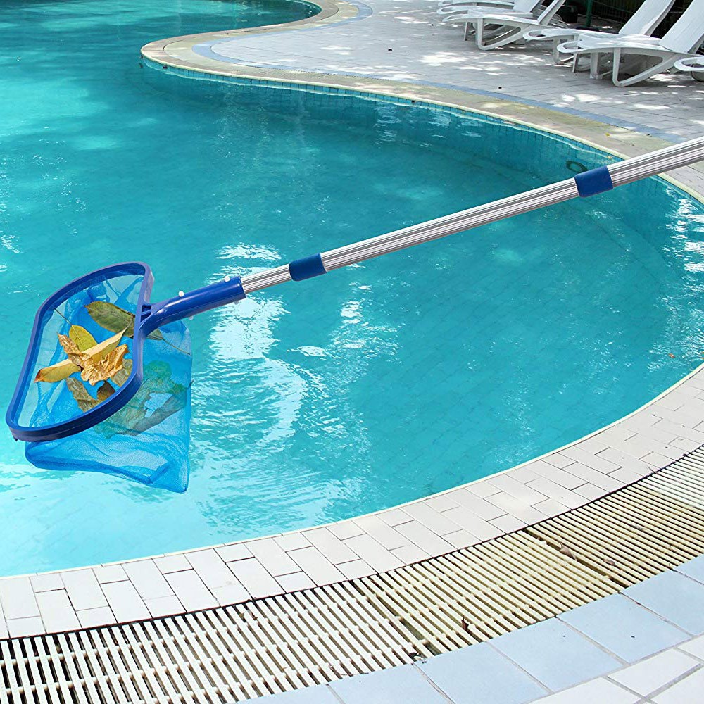 Swimming Pool Special Cleaning Tool Extra Deep Fine Net Leaf Rake-2