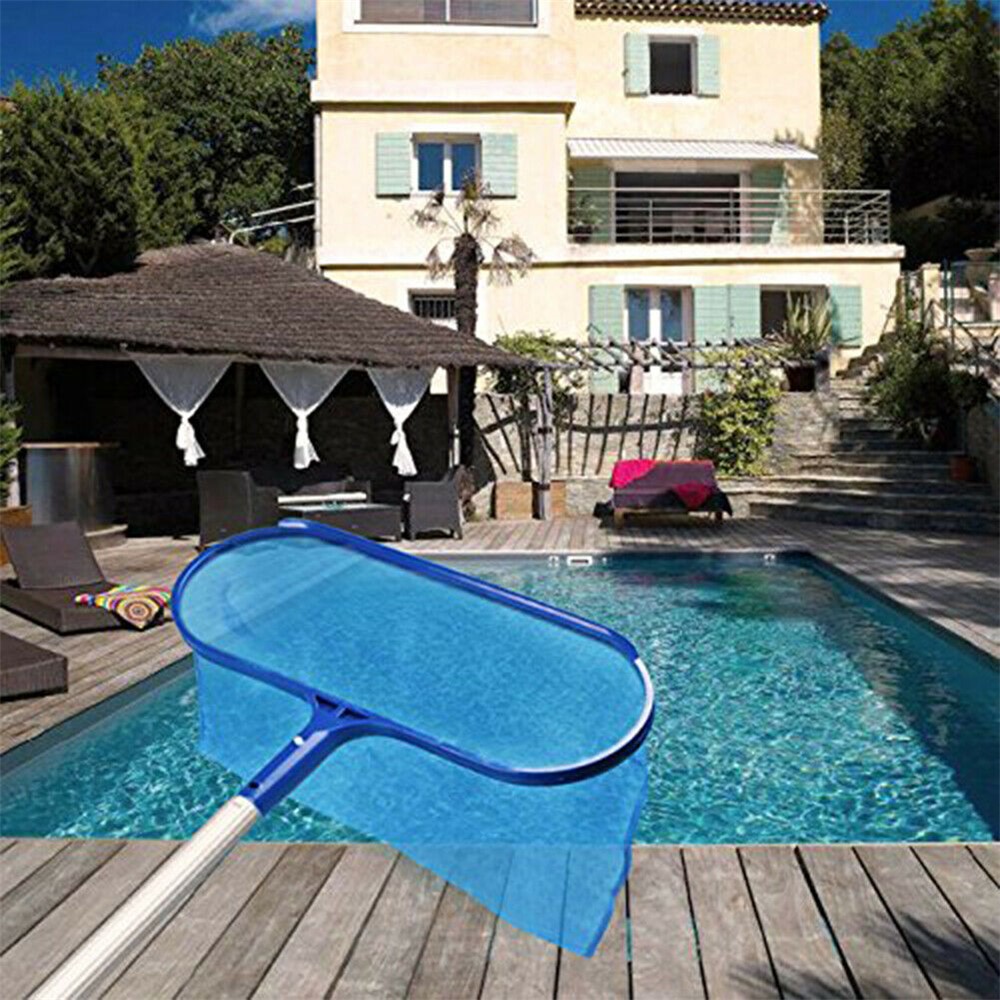 Swimming Pool Special Cleaning Tool Extra Deep Fine Net Leaf Rake-8