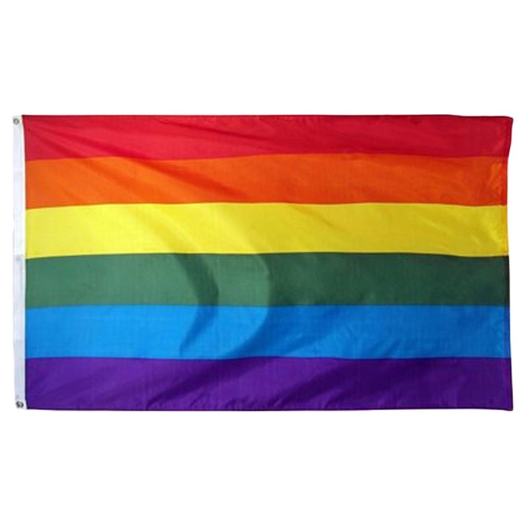 Drapeau De L'arc-en-ciel Gaie De Fierté De Paix De Drapeau De Polyester De Polyester De LGBT D'argile-11