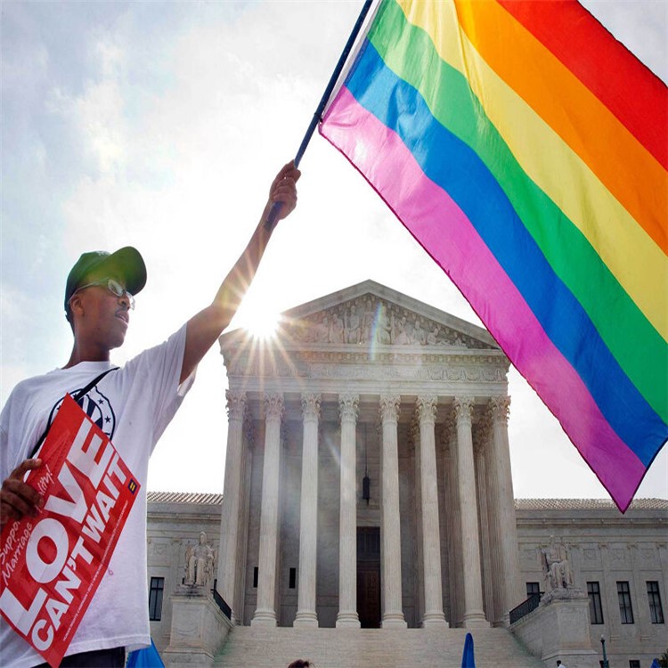 Drapeau De L'arc-en-ciel Gaie De Fierté De Paix De Drapeau De Polyester De Polyester De LGBT D'argile-2