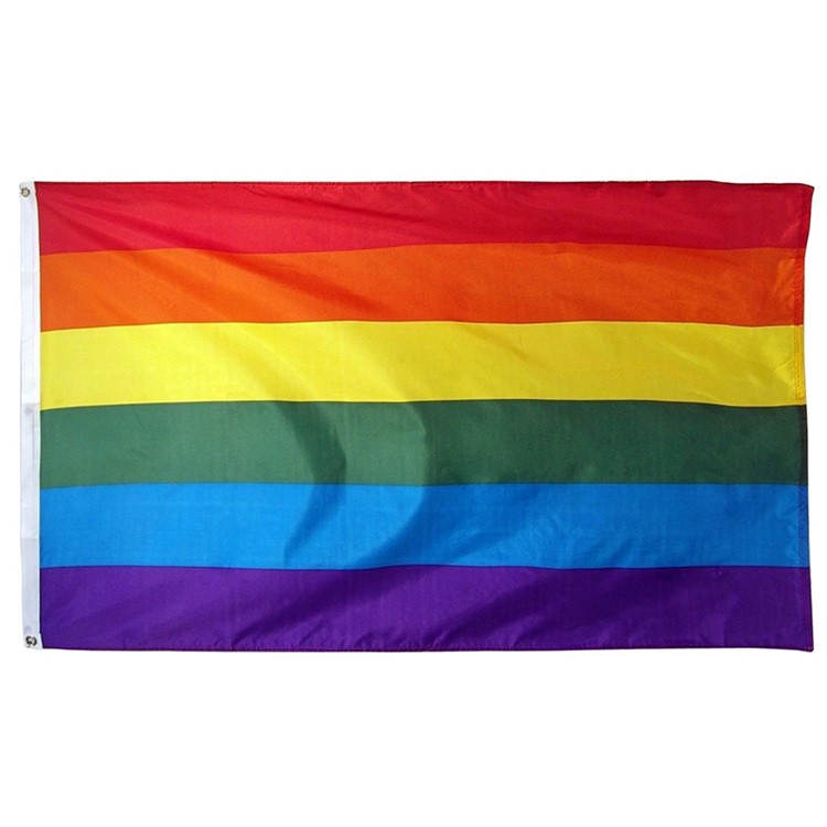 Drapeau De L'arc-en-ciel Gaie De Fierté De Paix De Drapeau De Polyester De Polyester De LGBT D'argile-9