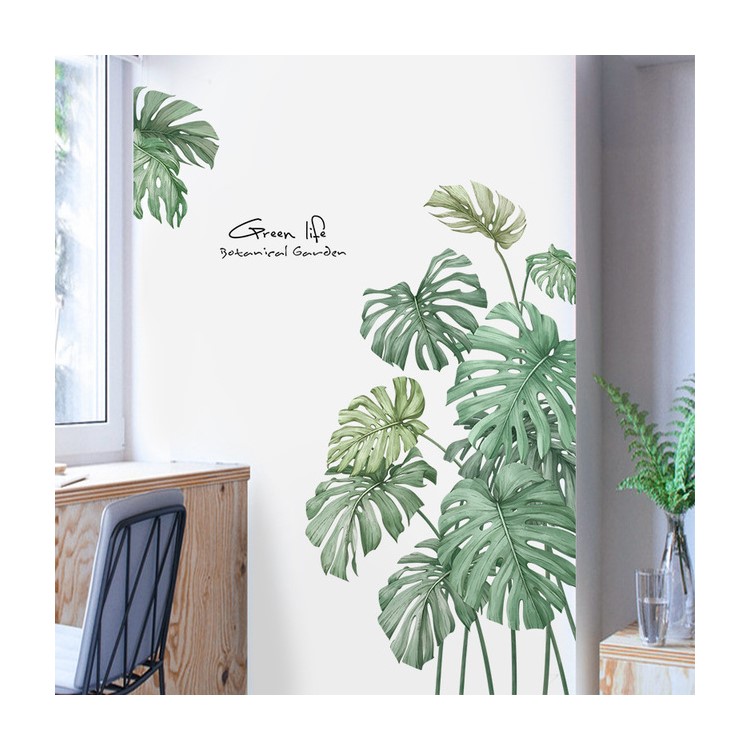 Creative Plant Wall Sticker House Art Decor Self-adhesive Wall Paper Decoration-4