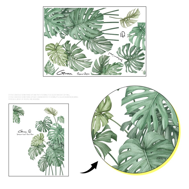 Creative Plant Wall Sticker House Art Decor Self-adhesive Wall Paper Decoration-6