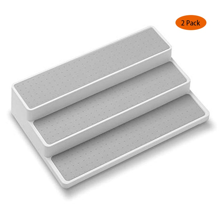 2PCS 3-Tier Cabinet Seasoning Box Rack Storage Container Kitchen Organizer Planter Holder-1