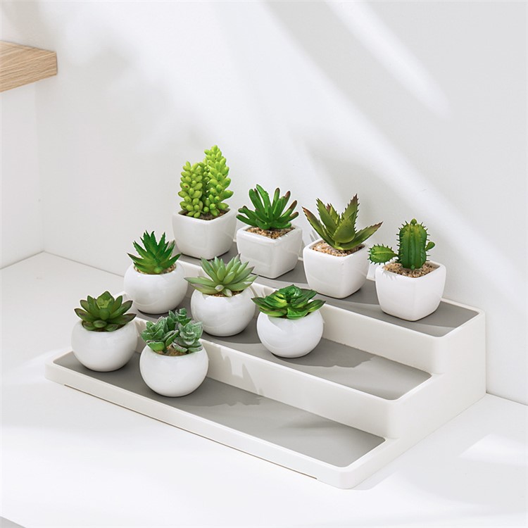 2PCS 3-Tier Cabinet Seasoning Box Rack Storage Container Kitchen Organizer Planter Holder-10