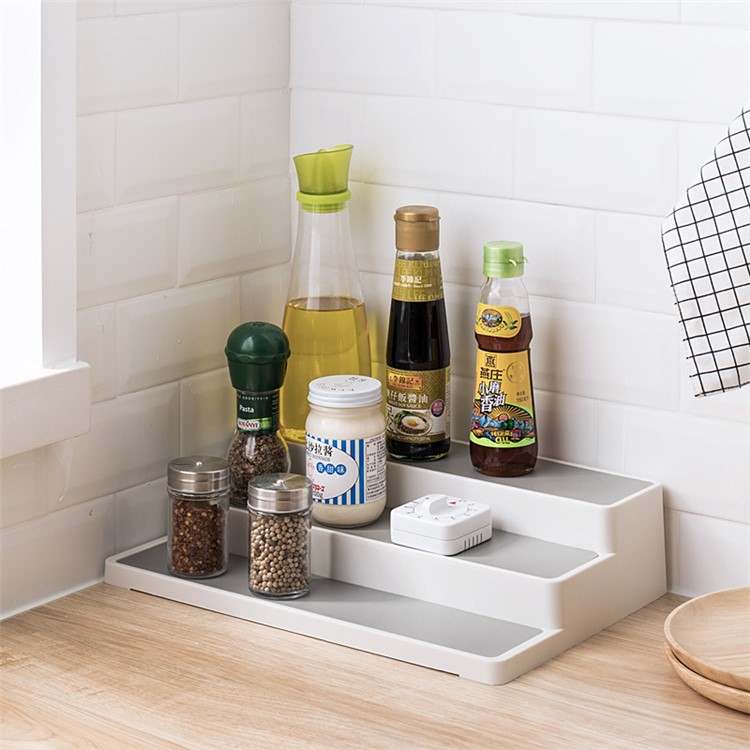 2PCS 3-Tier Cabinet Seasoning Box Rack Storage Container Kitchen Organizer Planter Holder-8