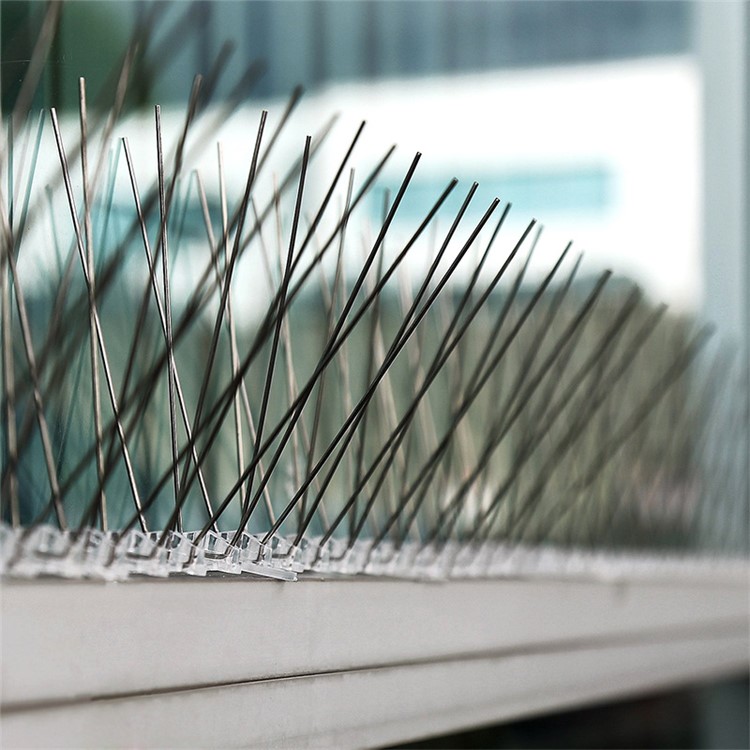 5Pcs/Set Flexible Stainless Steel 50CM Extra-Long Birds Spikes for Balcony, Wall, Flower Pot,-8