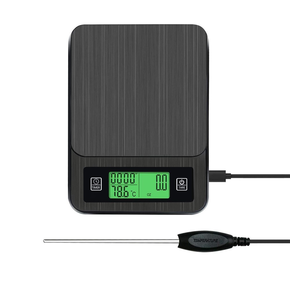 Digital Mini Scale 3kg 0.1g Pocket Electric Weight Grams with LCD Backlit Display and Temperature Probe-1