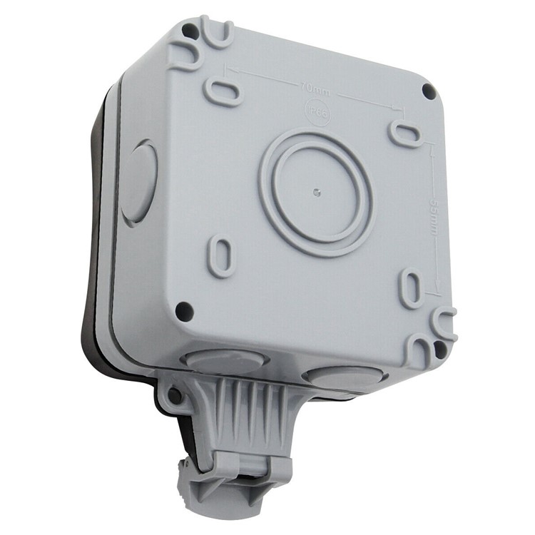 Single Use Outdoor Waterproof Dustproof Storm Switched Socket - UK Plug-5