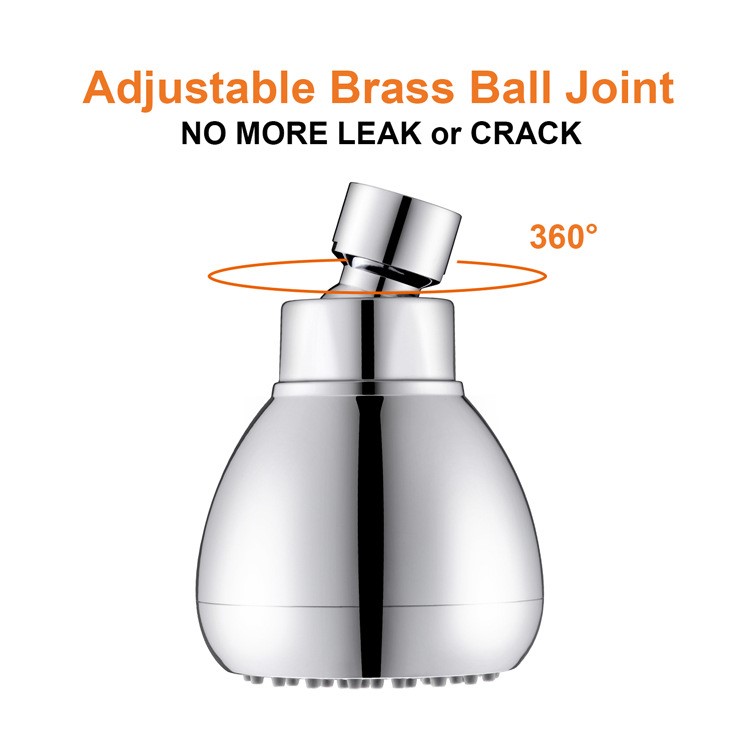 Adjustable Jetting Shower Head Bathroom High Pressure Saving Water Anion Filter SPA Sprayer-3