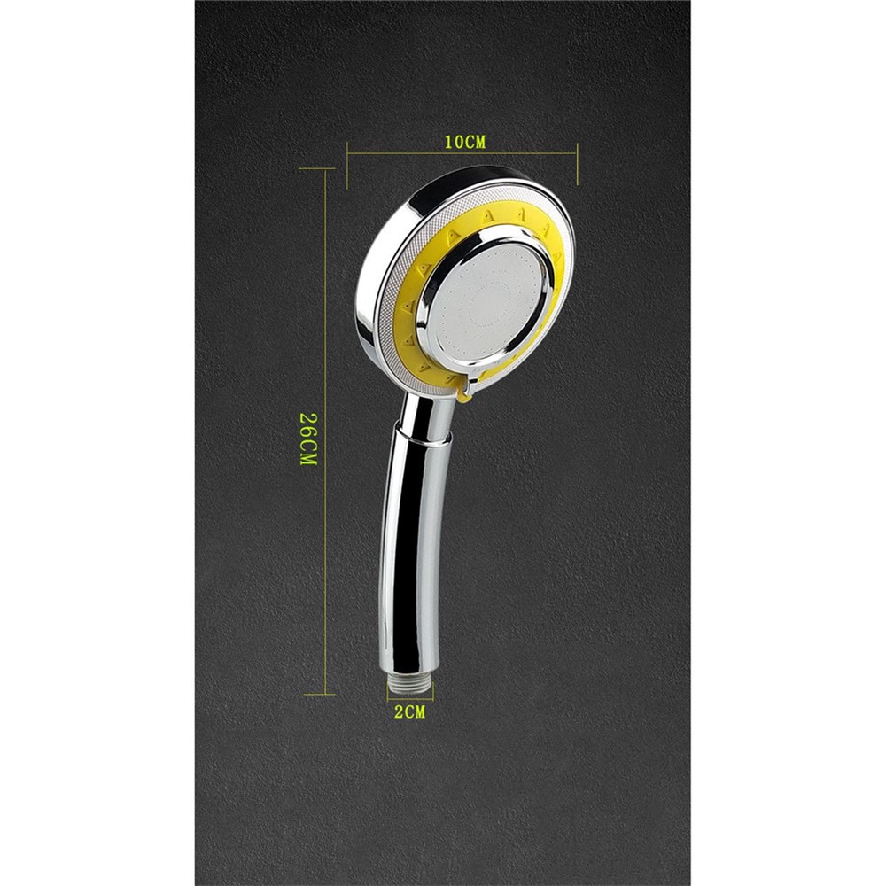 Bathroom High Pressure Water Filter SPA Sprayer Adjustable Shower Head 26x10cm-4