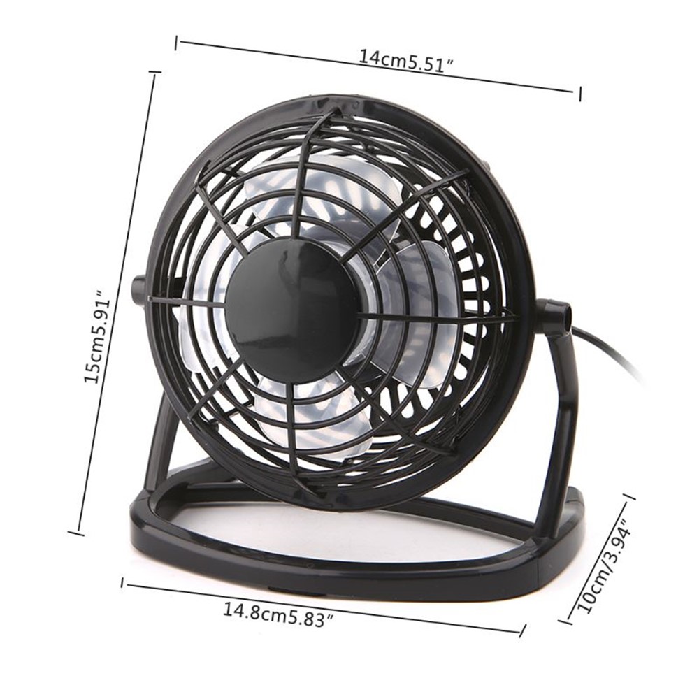 4 inch Mini USB Desk Fan Quiet Cooler Portable Table Fan-4