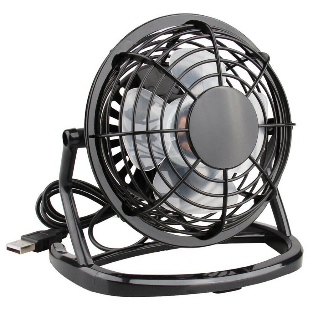 4 inch Mini USB Desk Fan Quiet Cooler Portable Table Fan-6