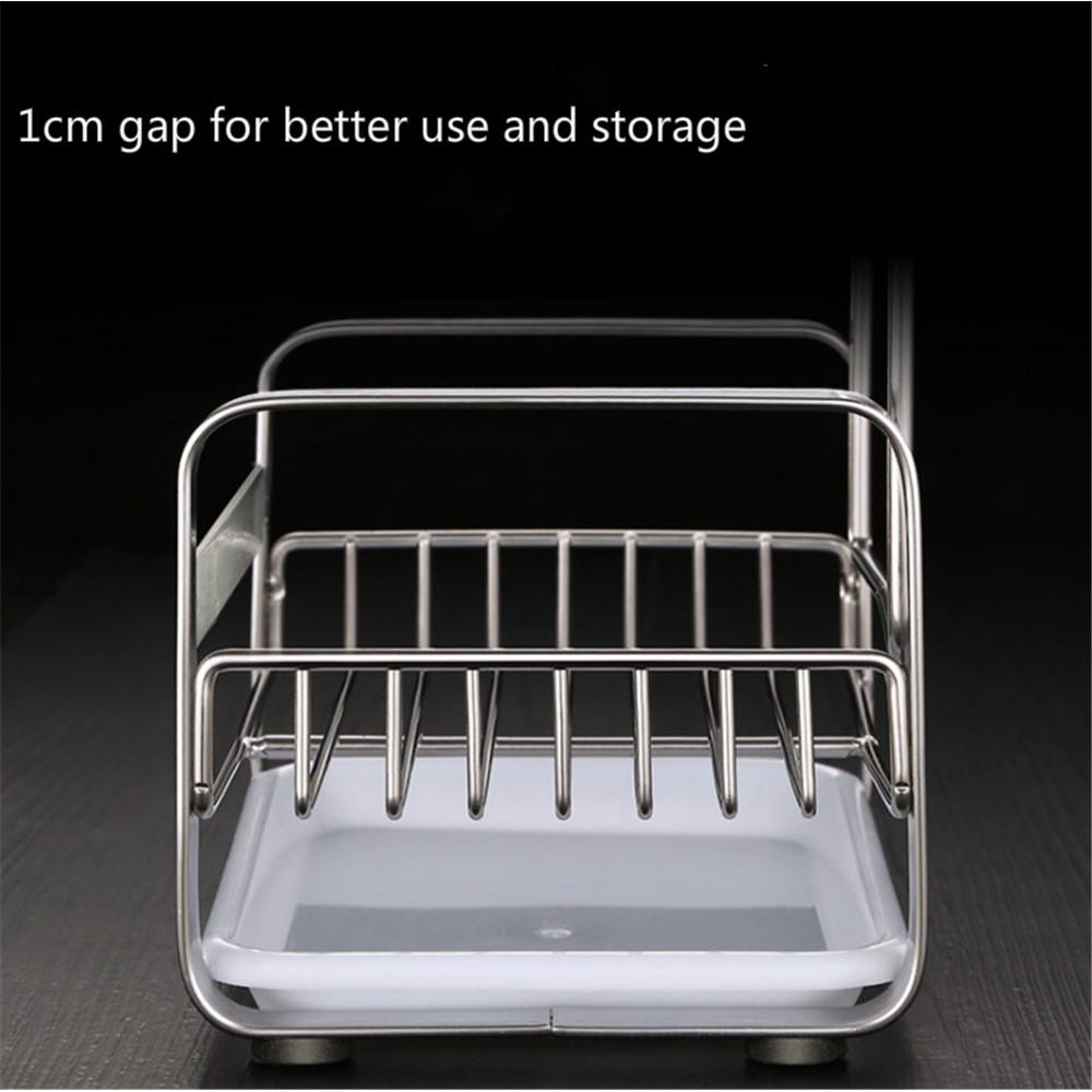 Kitchen Drain Basket Stainless Steel Faucet Sink Storage Rack Shower Rack-5