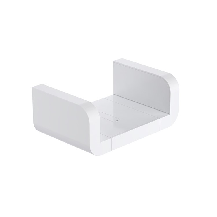 Bathroom Holder Rack Wall Bar Mounted Towel Hanger Storage Shelf - 16.9x10.9x6.8cm-1