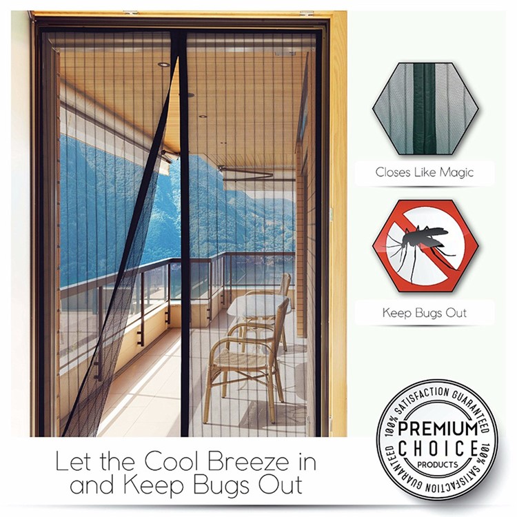 Mosquito Door Net Bug Fly Pet Patio Hands Free Mesh Screen Magnetic Magic Closer 200x100cm-10