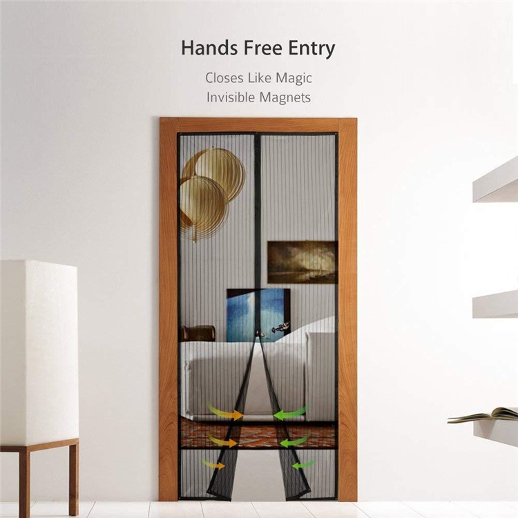 Mosquito Door Net Bug Fly Pet Patio Hands Free Mesh Screen Magnetic Magic Closer 200x100cm-5