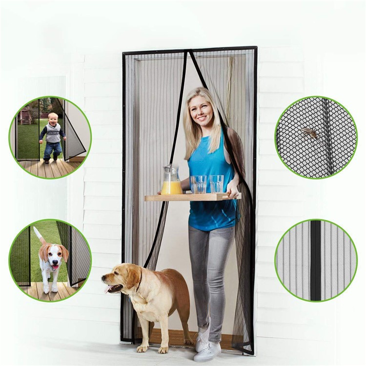 Mosquito Door Net Bug Fly Pet Patio Hands Free Mesh Screen Magnetic Magic Closer 200x100cm-6