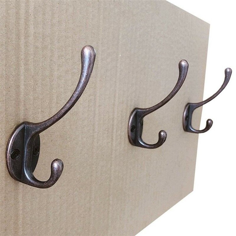10 Pcs/Pack Alloy Retro Bronze Cabinet Bathroom Wall Hooks-11