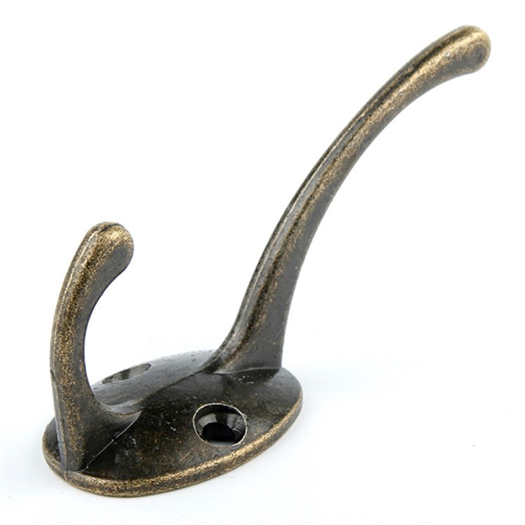 10 Pcs/Pack Alloy Retro Bronze Cabinet Bathroom Wall Hooks-2