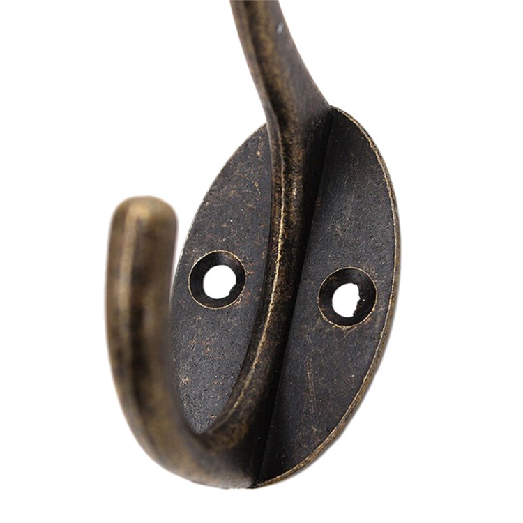 10 Pcs/Pack Alloy Retro Bronze Cabinet Bathroom Wall Hooks-3