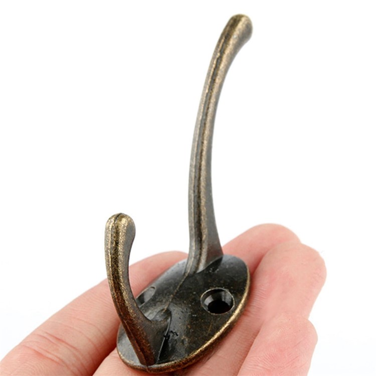 10 Pcs/Pack Alloy Retro Bronze Cabinet Bathroom Wall Hooks-4