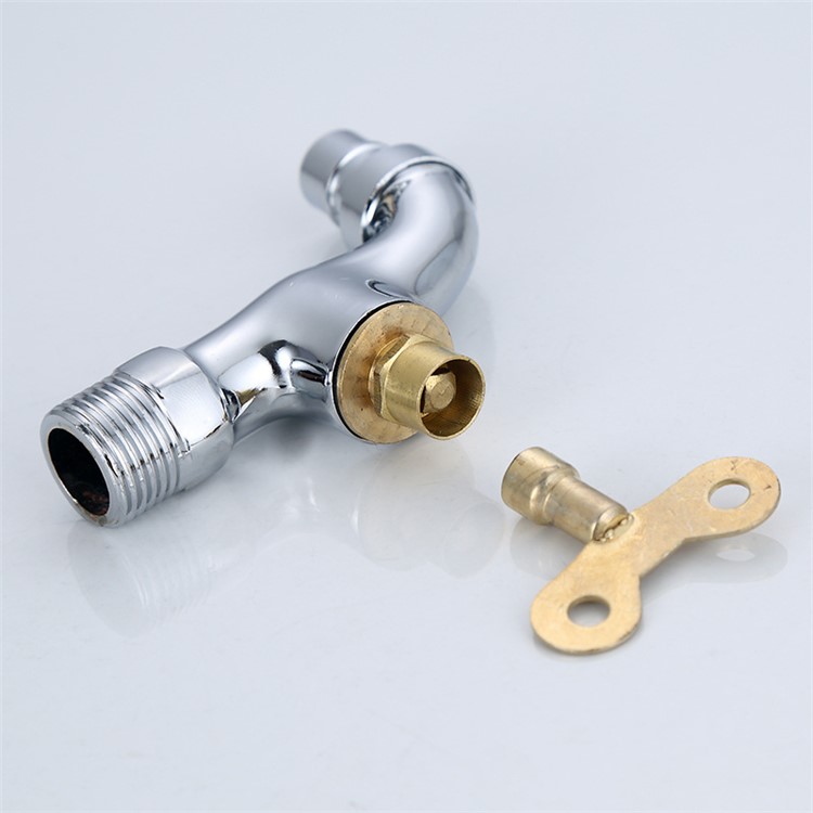 Zinc Alloy Outdoor Anti-theft Locked 4-point Single Cold Quick Opening Faucet-2