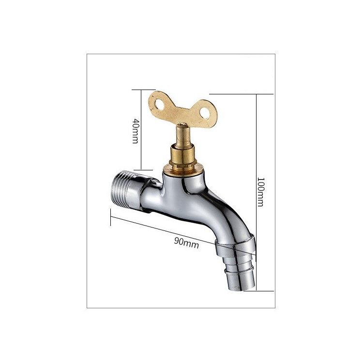 Zinc Alloy Outdoor Anti-theft Locked 4-point Single Cold Quick Opening Faucet-8