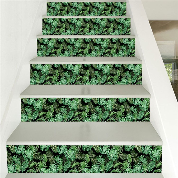 Tropical Plant Creative Stair Wall Sticker Adhesive Room Wallpaper Mural Art Decal 18x100cm-5