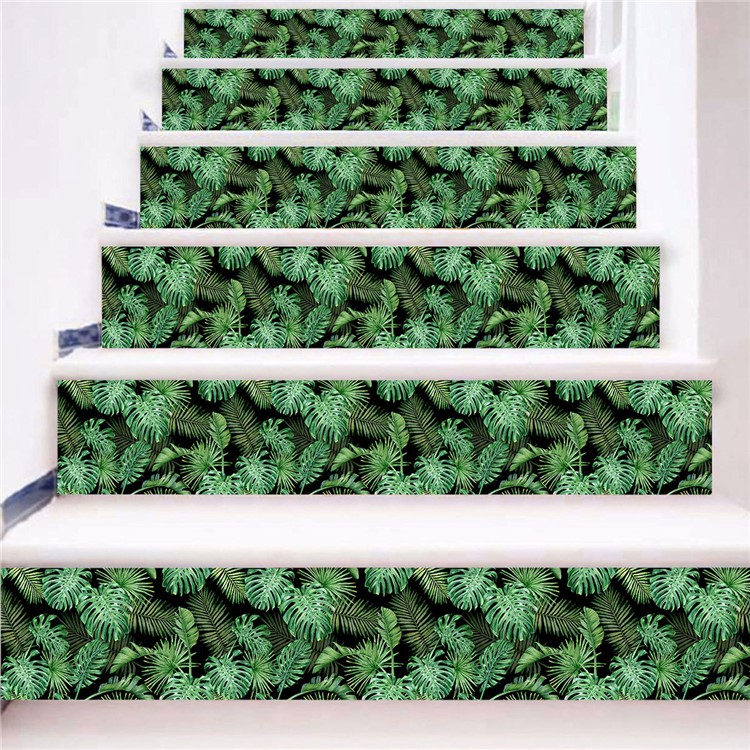 Tropical Plant Creative Stair Wall Sticker Adhesive Room Wallpaper Mural Art Decal 18x100cm-6