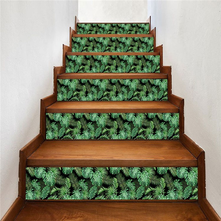 Tropical Plant Creative Stair Wall Sticker Adhesive Room Wallpaper Mural Art Decal 18x100cm-9