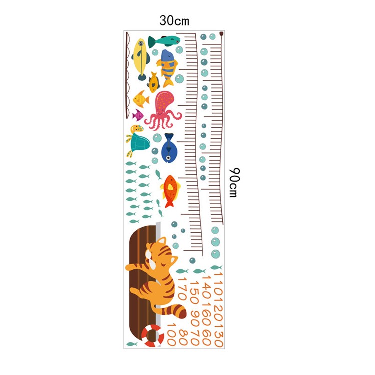 Wall Sticker Kids Height Chart Cartoon Height Ruler Home Decor - 1502-3