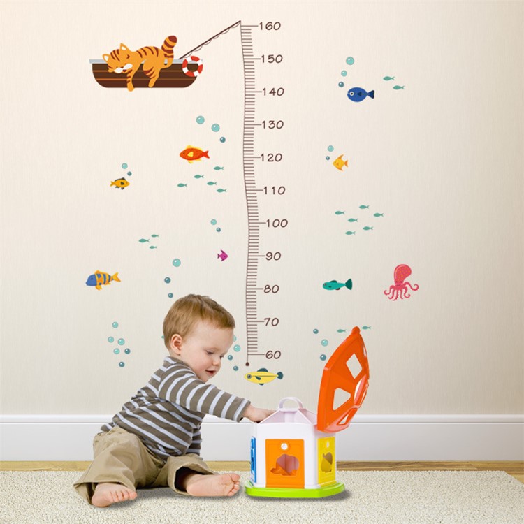 Wall Sticker Kids Height Chart Cartoon Height Ruler Home Decor - 1502-4