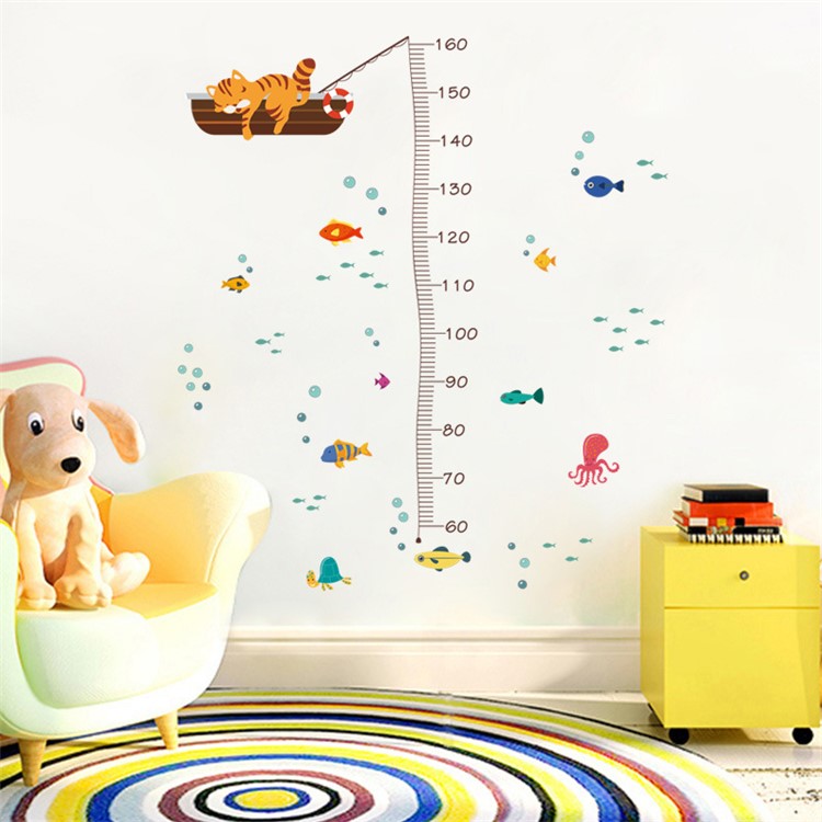 Wall Sticker Kids Height Chart Cartoon Height Ruler Home Decor - 1502-5