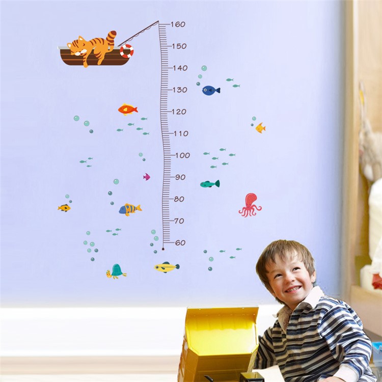 Wall Sticker Kids Height Chart Cartoon Height Ruler Home Decor - 1502-6