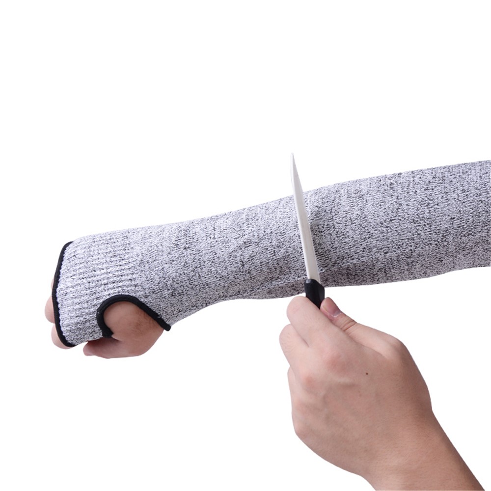 1 Pair Anti Cut Resistant Sleeves Arm Safety Sleeves Slash Resistant 35cm Length-2
