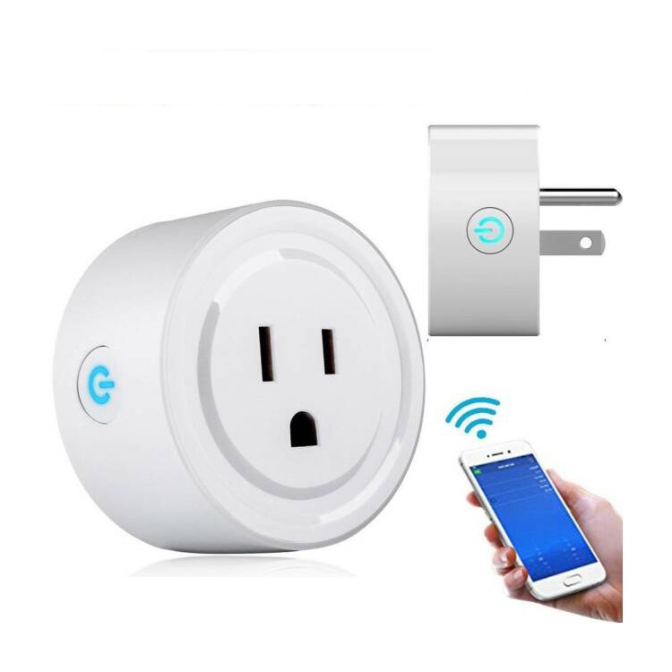 Mini Wi-Fi Outlet Plug Smart Switch Works with Echo Alexa Remote Control US Plug Universal - 1Pc