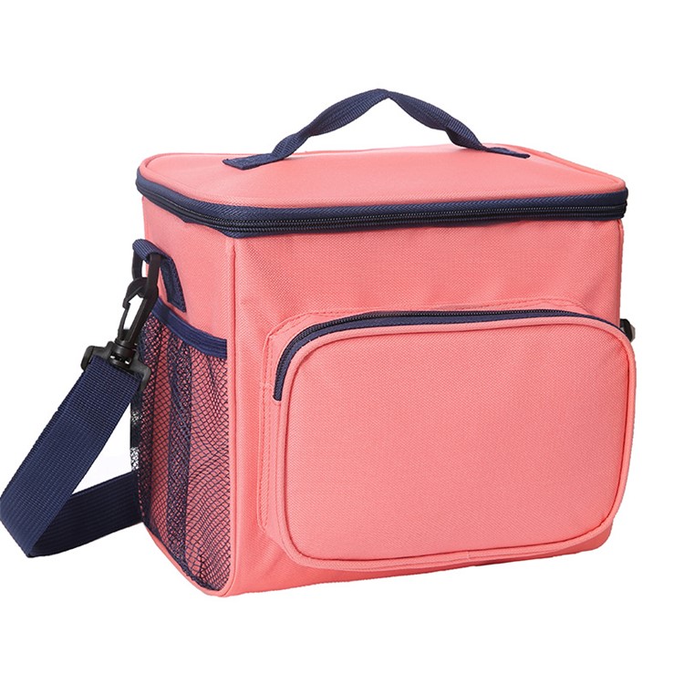 Large Picnic Lunch Storage Bag Travel Portable Thermal Insulated Cool Bag - Pink